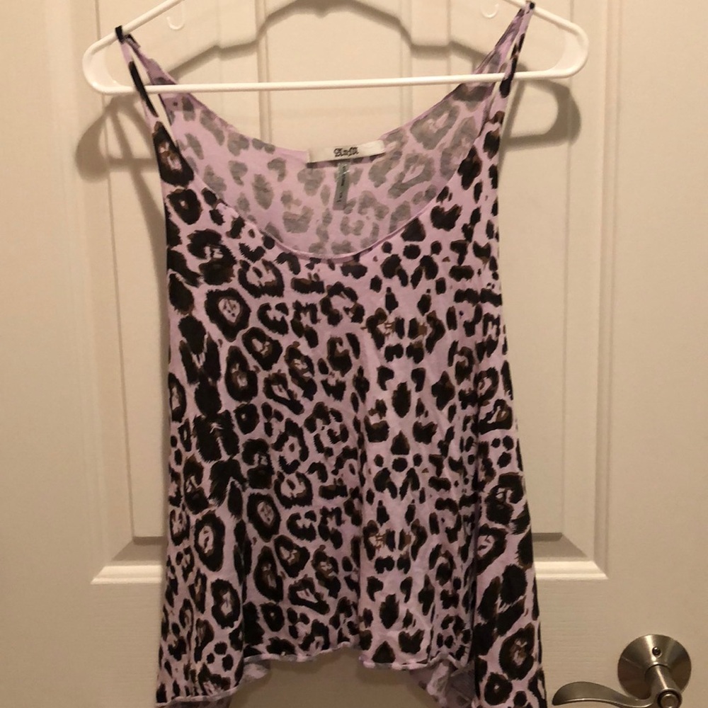 AnM purple cheetah tank top